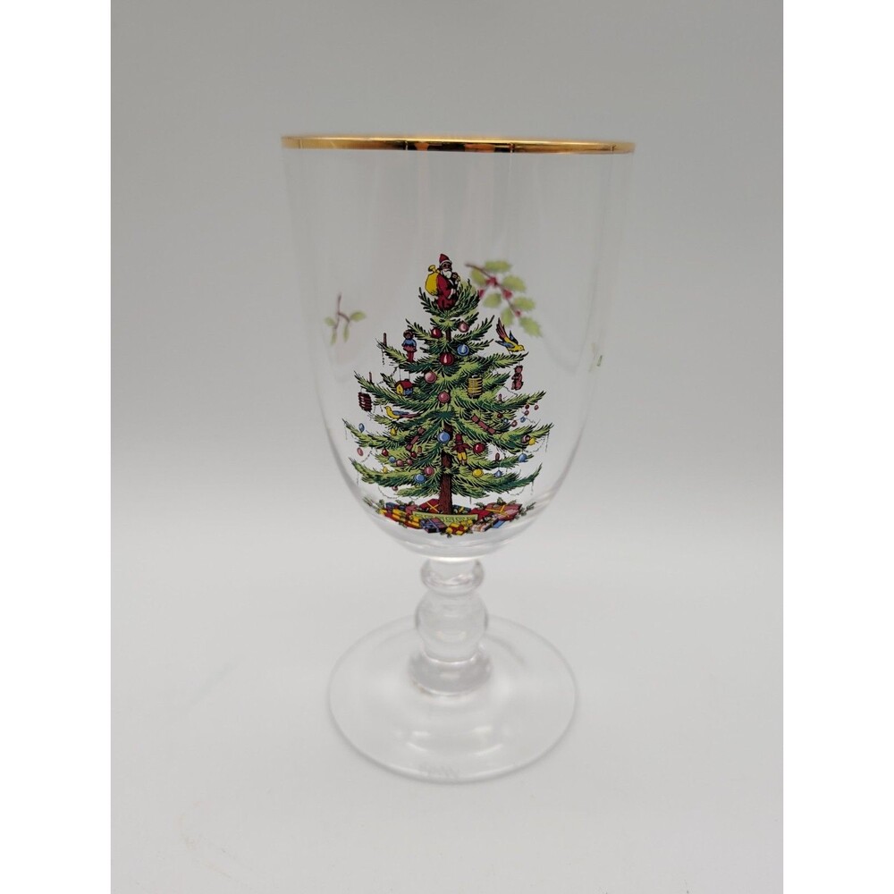 Spode Christmas Tree Pedestal Water Goblet Replacement